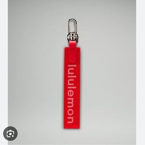 Lululemon Never Lost Red Keychain